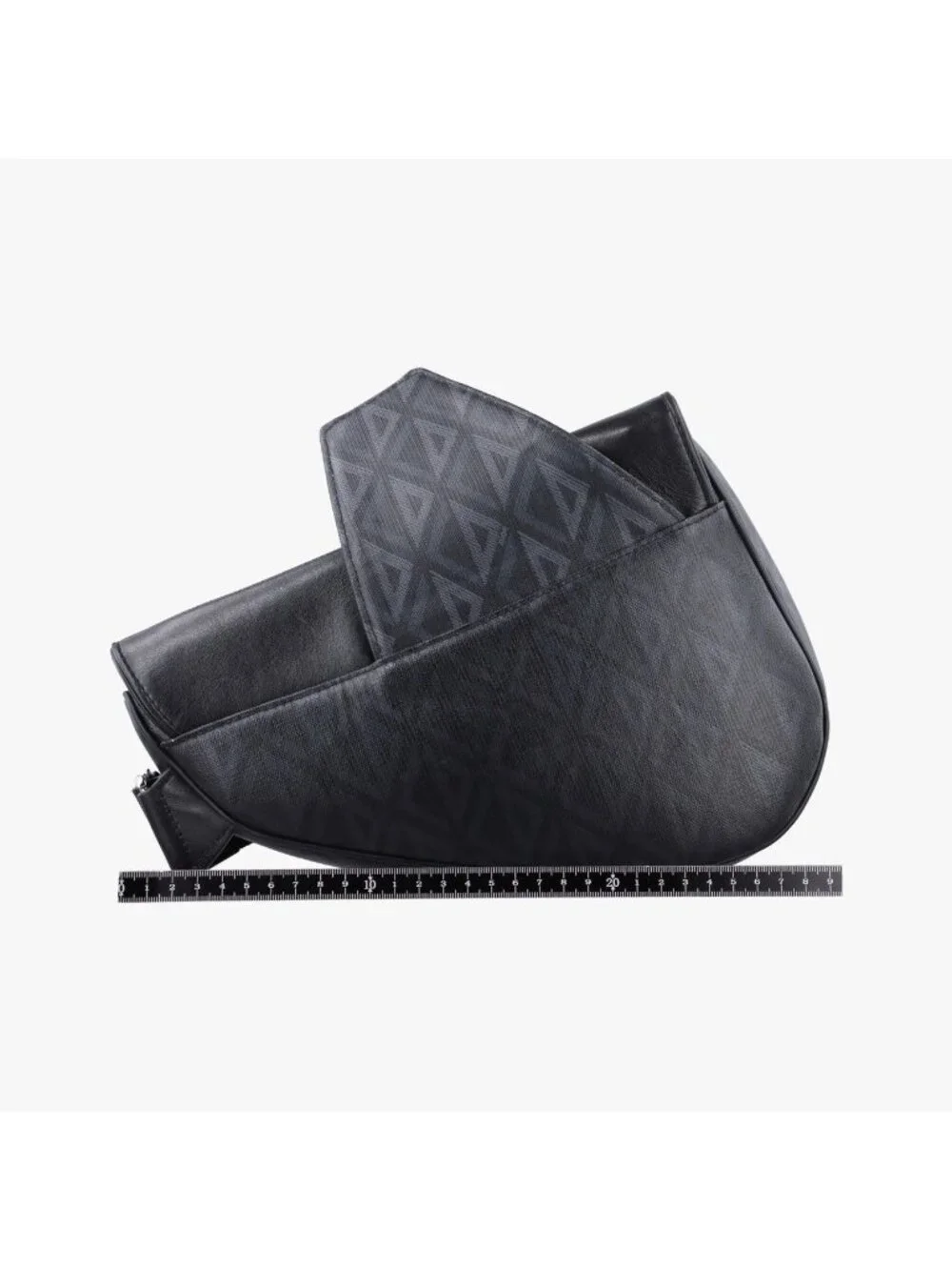Dior Saddle Black Blue Leather Shoulder Bag